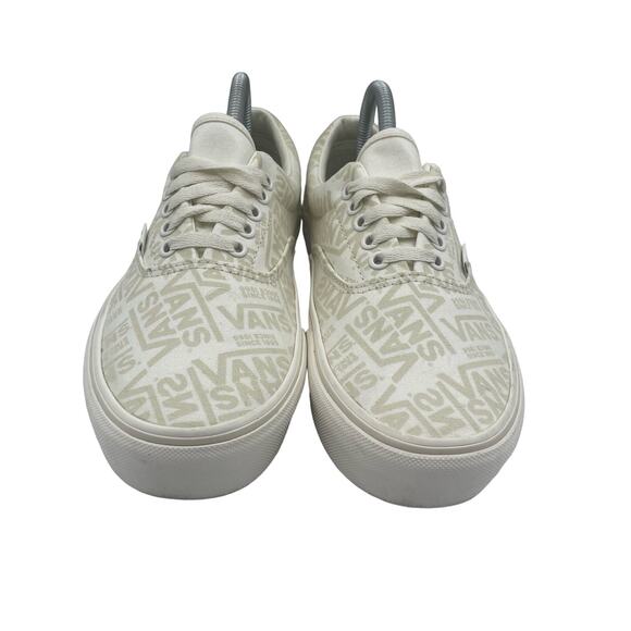VANS Era Platform 66 Off White Marshmallow Spellout Casual Skate Men 8 Women 9.5 main image 5